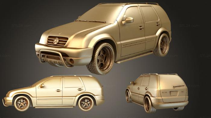 Автомобили и транспорт (Стандарт Mercedes ml, CARS_2440) 3D модель для ЧПУ станка