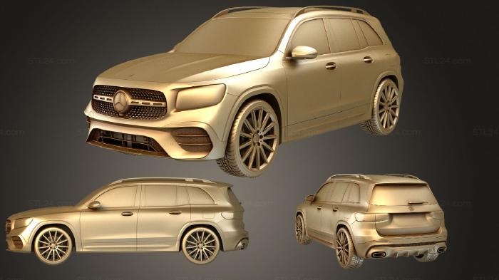 Автомобили и транспорт (Mercedes Benz GLB AMG 2020 3D, CARS_2441) 3D модель для ЧПУ станка