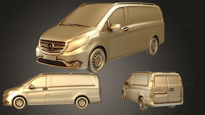 Автомобили и транспорт (Mercedes Benz Metris 2016, CARS_2455) 3D модель для ЧПУ станка