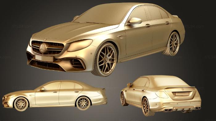 Автомобили и транспорт (Mercedes E Class AMG 63 2018 2, CARS_2460) 3D модель для ЧПУ станка