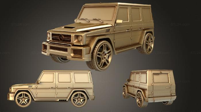 Автомобили и транспорт (Мерседес Гелендваген G63, CARS_2464) 3D модель для ЧПУ станка