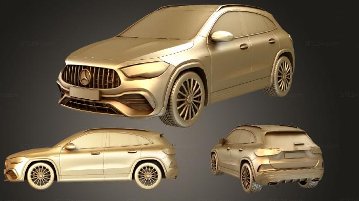 Автомобили и транспорт (Mercedes AMG GLA 35 4MATIC, CARS_2475) 3D модель для ЧПУ станка