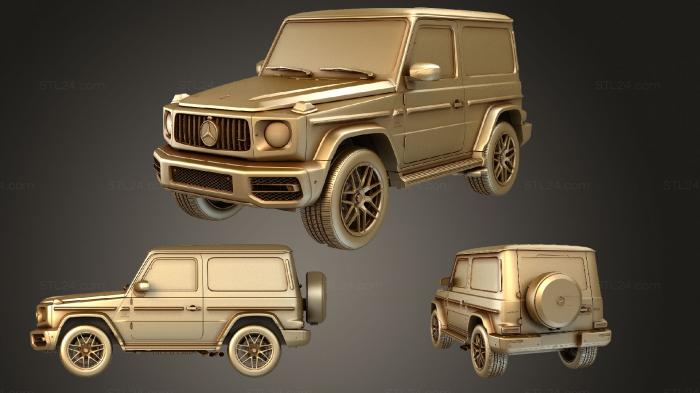 Автомобили и транспорт (Mercedes AMG G 63 Worldwide 3d W463 2020, CARS_2476) 3D модель для ЧПУ станка