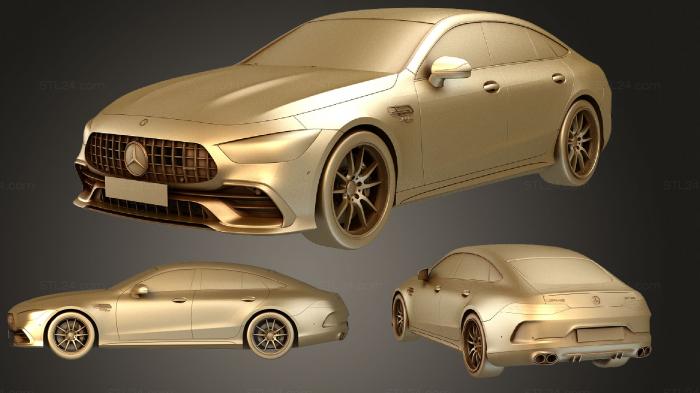 Автомобили и транспорт (Mercedes AMG GT53 2019, CARS_2477) 3D модель для ЧПУ станка