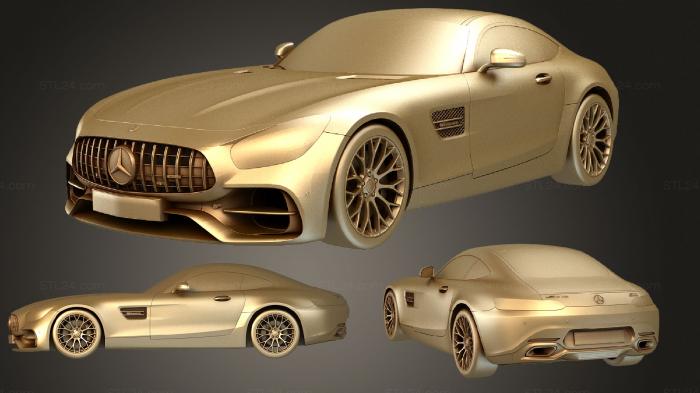 Автомобили и транспорт (Mercedes AMG GT 2020, CARS_2478) 3D модель для ЧПУ станка