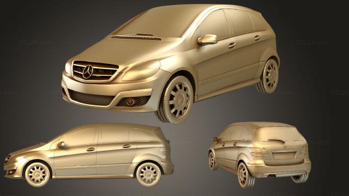 Автомобили и транспорт (Mercedes Benz B class 2010, CARS_2503) 3D модель для ЧПУ станка