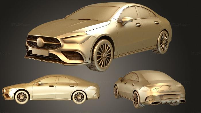 Автомобили и транспорт (Mercedes Benz CLA 250, CARS_2512) 3D модель для ЧПУ станка