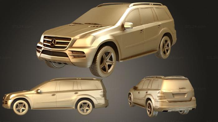 Автомобили и транспорт (Mercedes Benz GL 2010, CARS_2536) 3D модель для ЧПУ станка