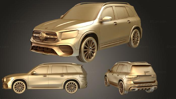 Автомобили и транспорт (Mercedes Benz GLB class (Mk1) AMG Line 2019, CARS_2537) 3D модель для ЧПУ станка