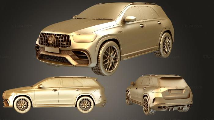 Автомобили и транспорт (Mercedes Benz GLE 63, CARS_2539) 3D модель для ЧПУ станка