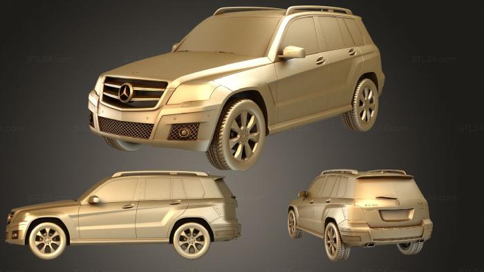 Автомобили и транспорт (Mercedes Benz GLK 2010, CARS_2540) 3D модель для ЧПУ станка