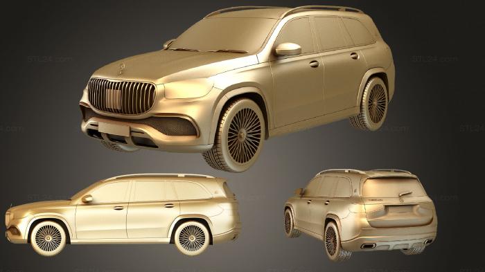Автомобили и транспорт (Mercedes Benz Maybach GLS, CARS_2542) 3D модель для ЧПУ станка