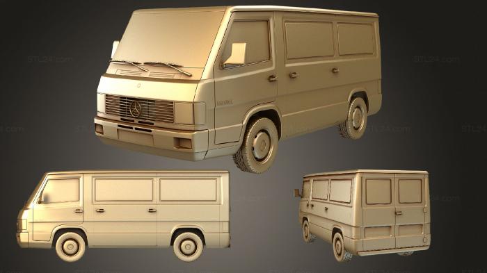 Vehicles (Mercedes Benz MB100 PanelVan 1988, CARS_2543) 3D models for cnc