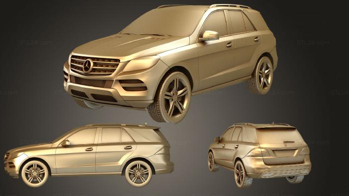 Автомобили и транспорт (Mercedes Benz M class 2011, CARS_2544) 3D модель для ЧПУ станка