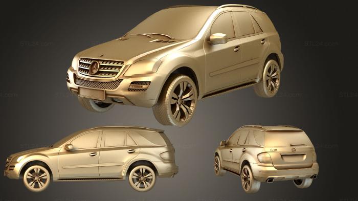 Автомобили и транспорт (Mercedes Benz ML class 2011, CARS_2545) 3D модель для ЧПУ станка