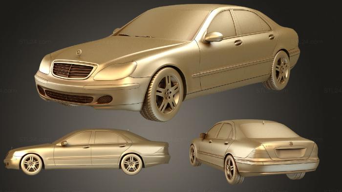Vehicles (Mercedes Benz S class 2003, CARS_2551) 3D models for cnc
