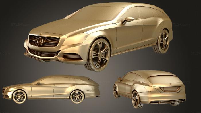 Автомобили и транспорт (Mercedes Benz 2010, CARS_2554) 3D модель для ЧПУ станка