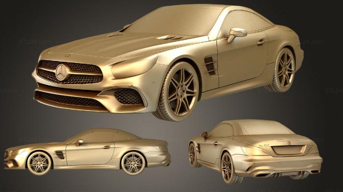 Автомобили и транспорт (Mercedes Benz SL class (Mk8f) (R231) 2015, CARS_2556) 3D модель для ЧПУ станка