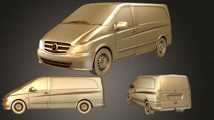 Vehicles (Mercedes Benz Vito PanelVan Long StandardRoof 2011, CARS_2567) 3D models for cnc