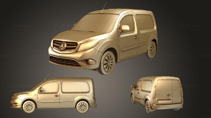 Автомобили и транспорт (Mercedes Benz Citan Фургон L2 2017 2, CARS_2578) 3D модель для ЧПУ станка