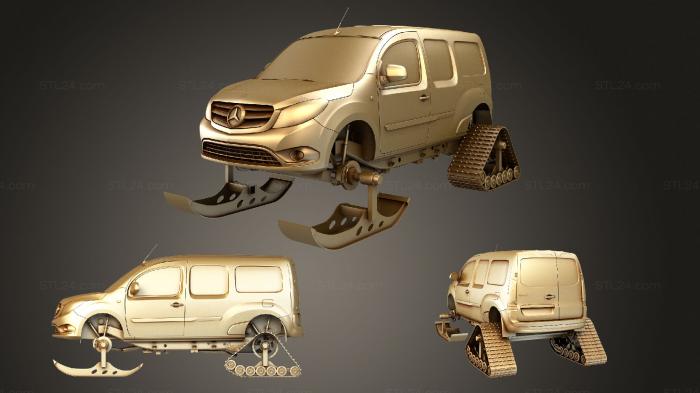 Vehicles (mercedes benz citan van ski 2018, CARS_2580) 3D models for cnc