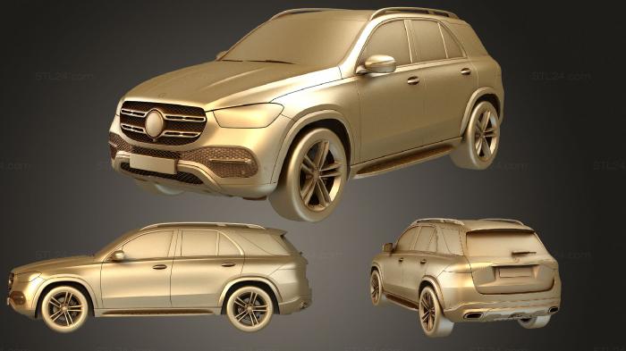 Автомобили и транспорт (Mercedes Benz GLE 2020, CARS_2592) 3D модель для ЧПУ станка