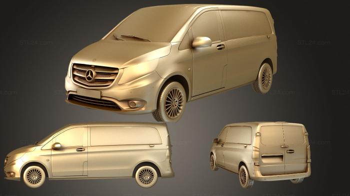 Автомобили и транспорт (Mercedes Benz Vito L1 Премиум 2020, CARS_2614) 3D модель для ЧПУ станка