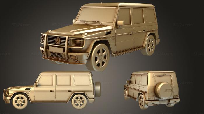 Автомобили и транспорт (Mercedes G class (Галендваген), CARS_2622) 3D модель для ЧПУ станка