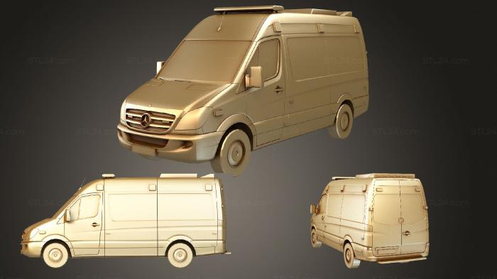 Автомобили и транспорт (Мерседес Спринтер САМУР, CARS_2639) 3D модель для ЧПУ станка