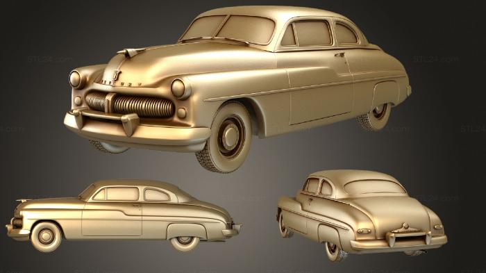 Автомобили и транспорт (Меркурий Восьмерка Купе 2 двери 1949, CARS_2641) 3D модель для ЧПУ станка