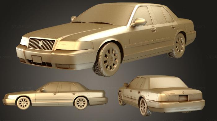 Автомобили и транспорт (Меркурий Гранд Маркиз (2003-2011), CARS_2645) 3D модель для ЧПУ станка