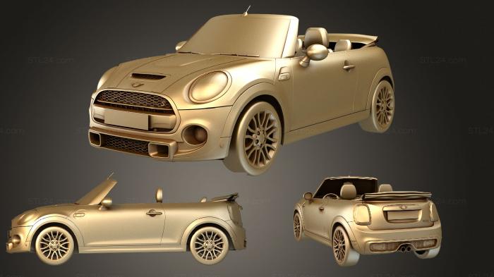 Автомобили и транспорт (Кабриолет Mini Cooper S 2019, CARS_2669) 3D модель для ЧПУ станка