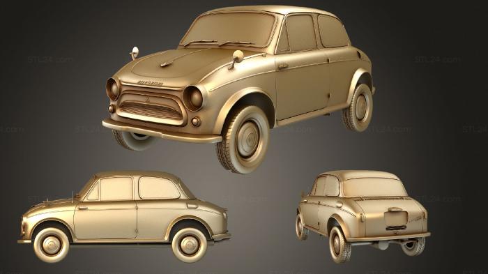 Автомобили и транспорт (Mitsubishi Colt (Mk1) (500) 1960, CARS_2679) 3D модель для ЧПУ станка