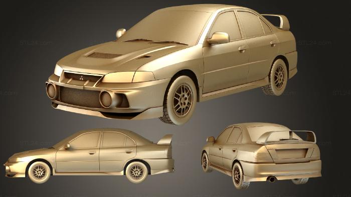 Vehicles (Mitsubishi Lancer Evolution Mk4 1997, CARS_2692) 3D models for cnc