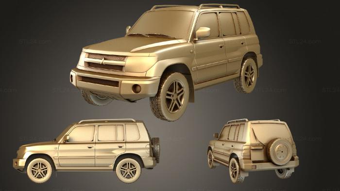 Автомобили и транспорт (Mitsubishi Pajero Pinin 5 дверь 1999, CARS_2700) 3D модель для ЧПУ станка