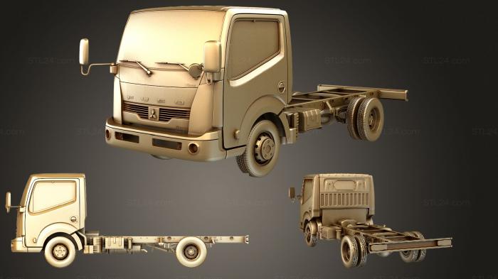 Автомобили и транспорт (Mitsubishi Fuso Canter Guts Chassi 2015, CARS_2708) 3D модель для ЧПУ станка