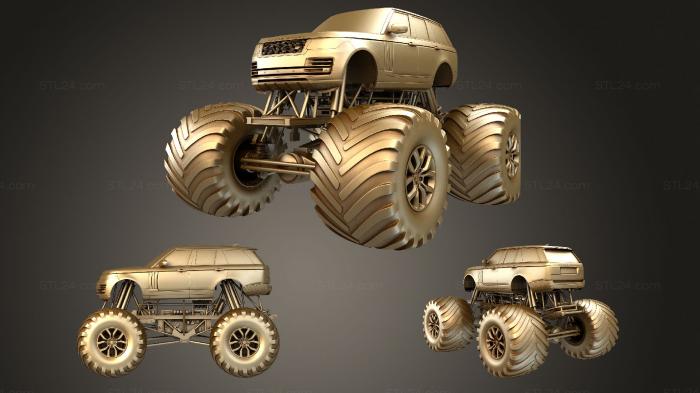 Vehicles (MonsterTruck Range Rover SVAutobiography Dinam, CARS_2728) 3D models for cnc
