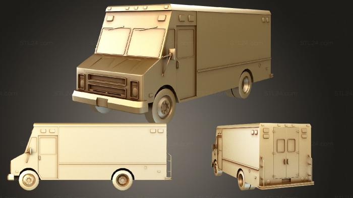 Vehicles (New York Step van Police, CARS_2747) 3D models for cnc