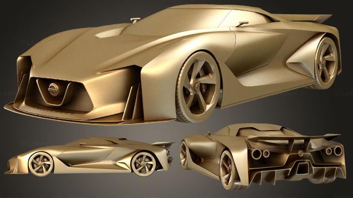 Автомобили и транспорт (Концепт Nissan 2020 Vision Gran Turismo 2014, CARS_2753) 3D модель для ЧПУ станка