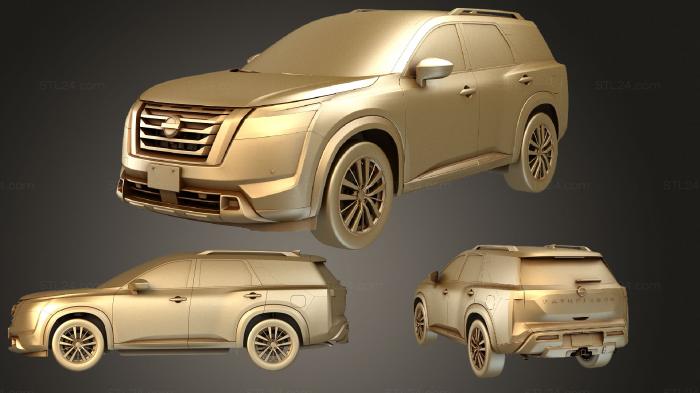 Автомобили и транспорт (Nissan Pathfinder 2022, CARS_2767) 3D модель для ЧПУ станка