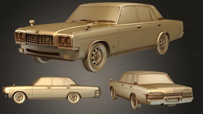 Автомобили и транспорт (Nissan President (Mk2) (H250) Тип D 1973, CARS_2770) 3D модель для ЧПУ станка