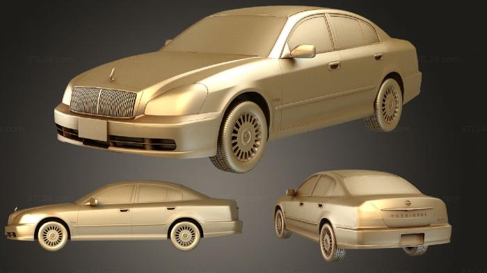 Автомобили и транспорт (Nissan President (Mk4) (PGF50) 2003, CARS_2772) 3D модель для ЧПУ станка