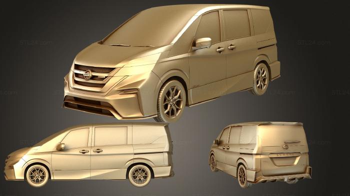 Автомобили и транспорт (Nissan Serena (Mk5) (C27) Nismo 2016, CARS_2779) 3D модель для ЧПУ станка