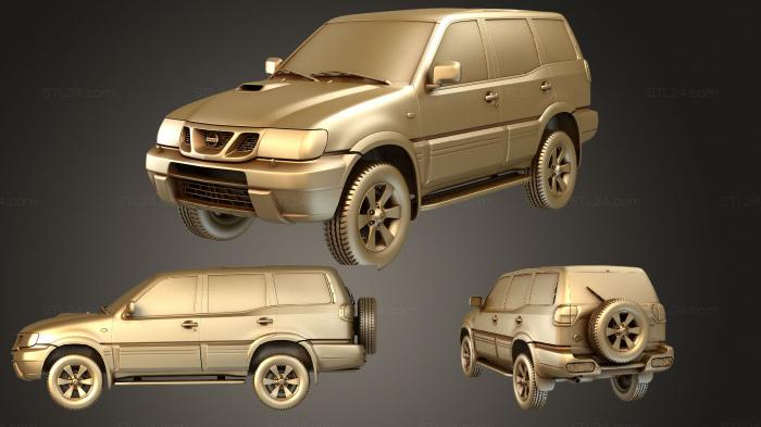 Автомобили и транспорт (Nissan Terrano II (R20) 5 дверный 2006, CARS_2784) 3D модель для ЧПУ станка