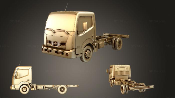 Автомобили и транспорт (Nissan cabstar chassi 2013, CARS_2790) 3D модель для ЧПУ станка