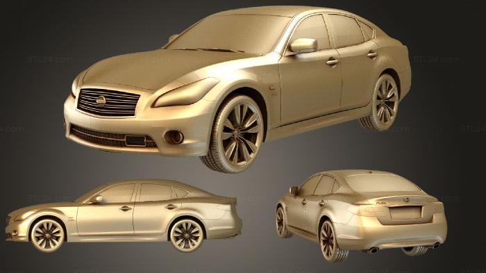 Автомобили и транспорт (Nissan Fuga Hybrid Y51, CARS_2795) 3D модель для ЧПУ станка