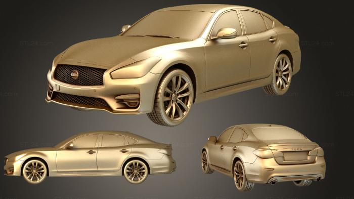 Автомобили и транспорт (Nissan fuga sport 2018, CARS_2797) 3D модель для ЧПУ станка