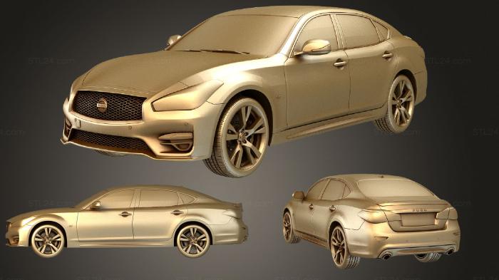 Автомобили и транспорт (Nissan Fuga Sport Long 2018, CARS_2798) 3D модель для ЧПУ станка