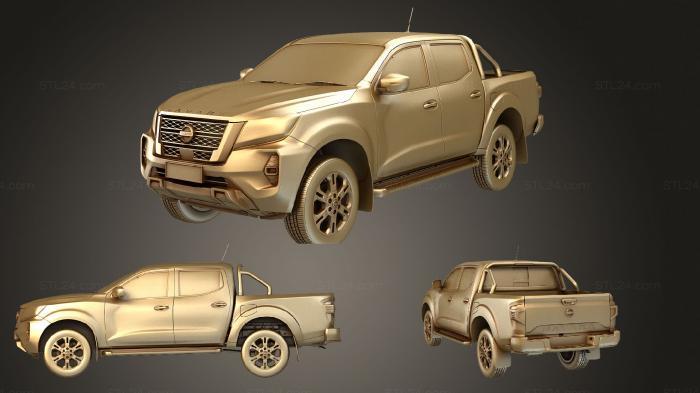 Автомобили и транспорт (Nissan navara tekna двойная кабина 2021, CARS_2808) 3D модель для ЧПУ станка