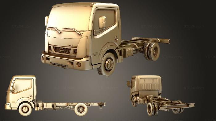 Автомобили и транспорт (Шасси nissan nt400 cabstar 2014, CARS_2809) 3D модель для ЧПУ станка